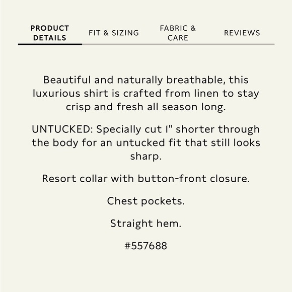 NWT Banana Republic Expedition Untucked Linen Shirt XLT - Picture 8 of 8